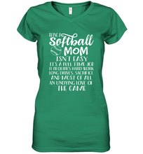 Load image into Gallery viewer, Being A Softball Mom Isnt Easy Women's V-Neck T-Shirt