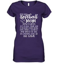 Load image into Gallery viewer, Being A Softball Mom Isnt Easy Women's V-Neck T-Shirt