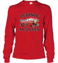 Load image into Gallery viewer, Disney Pixar Cars Lightning McQueen Finish Long Sleeve T-Shirt