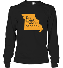 Load image into Gallery viewer, The Great State Of Kansas Long Sleeve T-Shirt