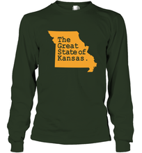 Load image into Gallery viewer, The Great State Of Kansas Long Sleeve T-Shirt