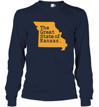 Load image into Gallery viewer, The Great State Of Kansas Long Sleeve T-Shirt