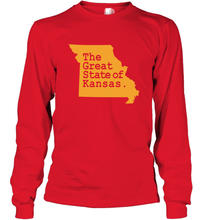 Load image into Gallery viewer, The Great State Of Kansas Long Sleeve T-Shirt