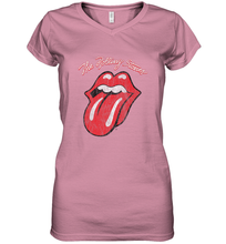 Load image into Gallery viewer, Mens The Rolling Stones Script Tongue Logo Women's V-Neck T-Shirt