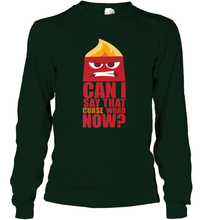 Load image into Gallery viewer, Disney Pixar Inside Out Anger Curse Quote Long Sleeve T-Shirt
