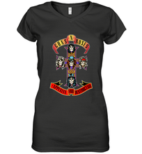 Load image into Gallery viewer, Guns N' Roses Classic Cross Logo Women's V-Neck T-Shirt