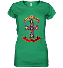 Load image into Gallery viewer, Guns N' Roses Classic Cross Logo Women's V-Neck T-Shirt