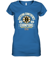 Load image into Gallery viewer, NHL Boston Bruins Fanatics 2020 Eastern Conference Champions Defensive Zone Women's V-Neck T-Shirt