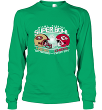 Load image into Gallery viewer, NFL Super bowl San Francisco 49ers vs. Kansas City Chiefs Long Sleeve T-Shirt