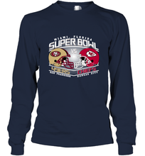 Load image into Gallery viewer, NFL Super bowl San Francisco 49ers vs. Kansas City Chiefs Long Sleeve T-Shirt