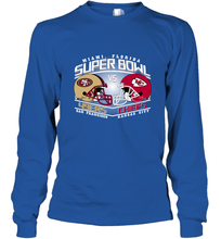 Load image into Gallery viewer, NFL Super bowl San Francisco 49ers vs. Kansas City Chiefs Long Sleeve T-Shirt