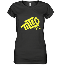 Load image into Gallery viewer, Fortnite Tilted (Yellow Logo) Women's V-Neck T-Shirt