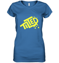 Load image into Gallery viewer, Fortnite Tilted (Yellow Logo) Women's V-Neck T-Shirt