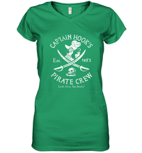 Load image into Gallery viewer, Disney Villains Captain Hook Pirate Crew Est 1953 Logo Women's V-Neck T-Shirt