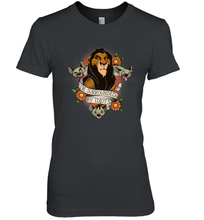 Load image into Gallery viewer, Disney Lion King Scar and Hyenas I'm Surrounded By Idiots Women's Premium T-Shirt
