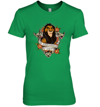 Load image into Gallery viewer, Disney Lion King Scar and Hyenas I'm Surrounded By Idiots Women's Premium T-Shirt