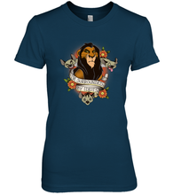 Load image into Gallery viewer, Disney Lion King Scar and Hyenas I'm Surrounded By Idiots Women's Premium T-Shirt