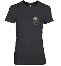 Load image into Gallery viewer, Disney Pixar Toy Story Woody Buzz Cloud Pocket Women's Premium T-Shirt