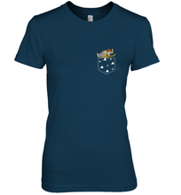 Load image into Gallery viewer, Disney Pixar Toy Story Woody Buzz Cloud Pocket Women's Premium T-Shirt