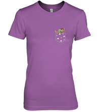 Load image into Gallery viewer, Disney Pixar Toy Story Woody Buzz Cloud Pocket Women's Premium T-Shirt