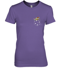 Load image into Gallery viewer, Disney Pixar Toy Story Woody Buzz Cloud Pocket Women's Premium T-Shirt