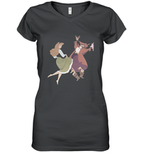 Load image into Gallery viewer, Disney Sleeping Beauty Briar Rose Dancing Women's V-Neck T-Shirt