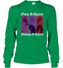 Load image into Gallery viewer, Disney Villains Once A Queen Always A Queen Long Sleeve T-Shirt