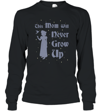 Load image into Gallery viewer, Disney Peter Pan This Mom Will Never Grow Up Long Sleeve T-Shirt