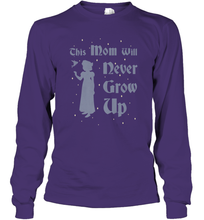 Load image into Gallery viewer, Disney Peter Pan This Mom Will Never Grow Up Long Sleeve T-Shirt