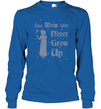 Load image into Gallery viewer, Disney Peter Pan This Mom Will Never Grow Up Long Sleeve T-Shirt