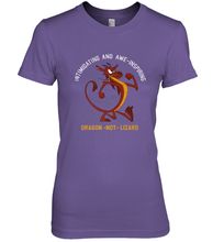Load image into Gallery viewer, Disney Mulan Mushu Dragon Not Lizard Portrait Women's Premium T-Shirt