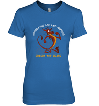 Load image into Gallery viewer, Disney Mulan Mushu Dragon Not Lizard Portrait Women's Premium T-Shirt