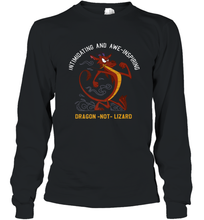 Load image into Gallery viewer, Disney Mulan Mushu Dragon Not Lizard Portrait Long Sleeve T-Shirt