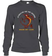 Load image into Gallery viewer, Disney Mulan Mushu Dragon Not Lizard Portrait Long Sleeve T-Shirt