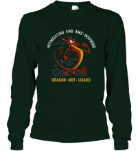 Load image into Gallery viewer, Disney Mulan Mushu Dragon Not Lizard Portrait Long Sleeve T-Shirt