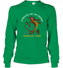 Load image into Gallery viewer, Disney Mulan Mushu Dragon Not Lizard Portrait Long Sleeve T-Shirt