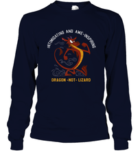 Load image into Gallery viewer, Disney Mulan Mushu Dragon Not Lizard Portrait Long Sleeve T-Shirt