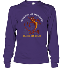 Load image into Gallery viewer, Disney Mulan Mushu Dragon Not Lizard Portrait Long Sleeve T-Shirt