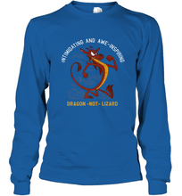 Load image into Gallery viewer, Disney Mulan Mushu Dragon Not Lizard Portrait Long Sleeve T-Shirt