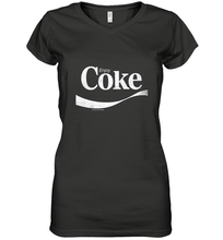 Load image into Gallery viewer, Coca Cola Vintage Enjoy Coke White Logo Women's V-Neck T-Shirt