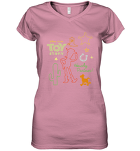 Load image into Gallery viewer, Disney Pixar Toy Story Howdy Partner Woody Shapes Women's V-Neck T-Shirt