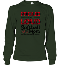 Load image into Gallery viewer, Proud And Loud Softball Mom Long Sleeve T-Shirt