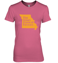 Load image into Gallery viewer, The Great State Of Kansas Women's Premium T-Shirt
