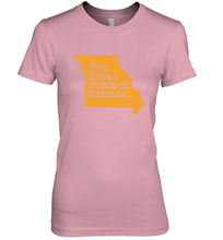 Load image into Gallery viewer, The Great State Of Kansas Women's Premium T-Shirt