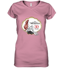 Load image into Gallery viewer, Disney The Little Mermaid 30th Anniversary Women's V-Neck T-Shirt