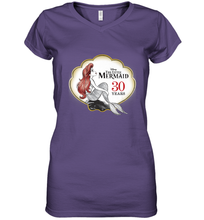 Load image into Gallery viewer, Disney The Little Mermaid 30th Anniversary Women's V-Neck T-Shirt