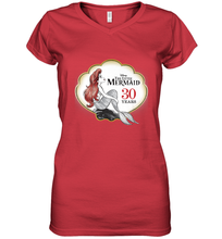 Load image into Gallery viewer, Disney The Little Mermaid 30th Anniversary Women's V-Neck T-Shirt