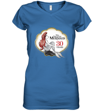 Load image into Gallery viewer, Disney The Little Mermaid 30th Anniversary Women's V-Neck T-Shirt