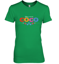 Load image into Gallery viewer, Disney Pixar Coco Movie Logo Colorful Women's Premium T-Shirt