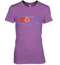 Load image into Gallery viewer, Disney Pixar Coco Movie Logo Colorful Women's Premium T-Shirt